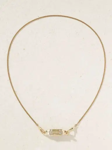 Marie Lichtenberg Star Baby Locket 18-karat Yellow And White Gold Necklace | Thumbnail 4 Marie Lichtenberg Star Baby Locket 18-karat Yellow And White Gold Necklace | Thumbnail 4