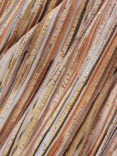 Missoni Striped Sequined Metallic Ribbed-knit Mini Dress | Thumbnail 4