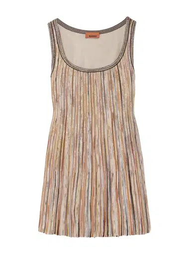 Missoni Striped Sequined Metallic Ribbed-knit Mini Dress | Thumbnail 1
