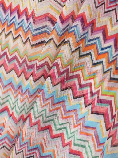 Missoni One-shoulder Striped Stretch-mesh Coverup | Thumbnail 4