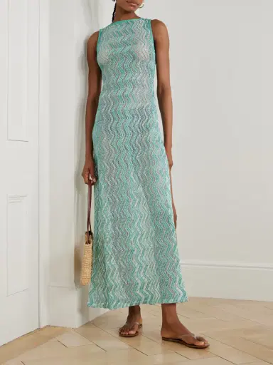 Missoni Striped Metallic Crochet-knit Coverup | Thumbnail 2