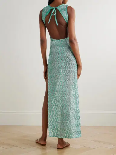 Missoni Striped Metallic Crochet-knit Coverup | Thumbnail 3