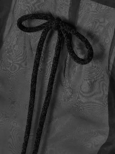 Simone Rocha Bow-detailed Silk-organza Midi Skirt | Thumbnail 4