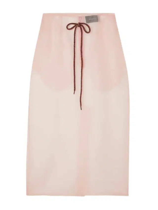 Bow-detailed Silk-organza Midi Skirt