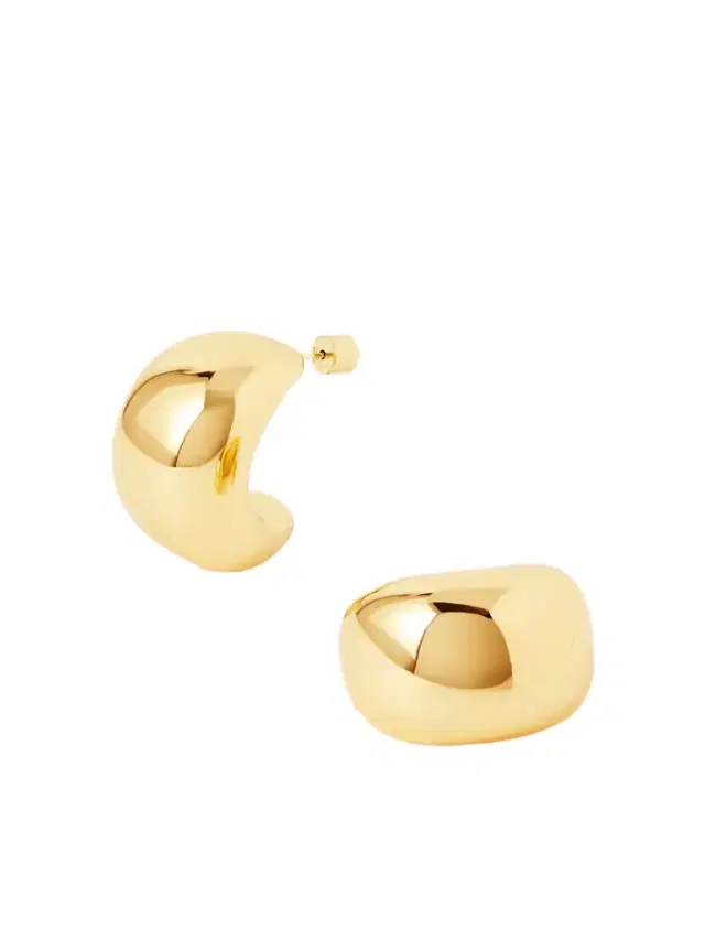 Jordyn Gold-plated Hoop Earrings