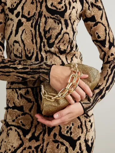 Judith Leiber Couture Gemma Crystal-embellished Satin Clutch | Thumbnail 2