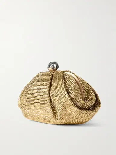 Judith Leiber Couture Gemma Crystal-embellished Satin Clutch | Thumbnail 3