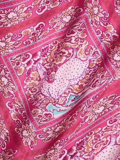 Emporio Sirenuse Jenna Printed Silk Kaftan | Thumbnail 4 Emporio Sirenuse Jenna Printed Silk Kaftan | Thumbnail 4
