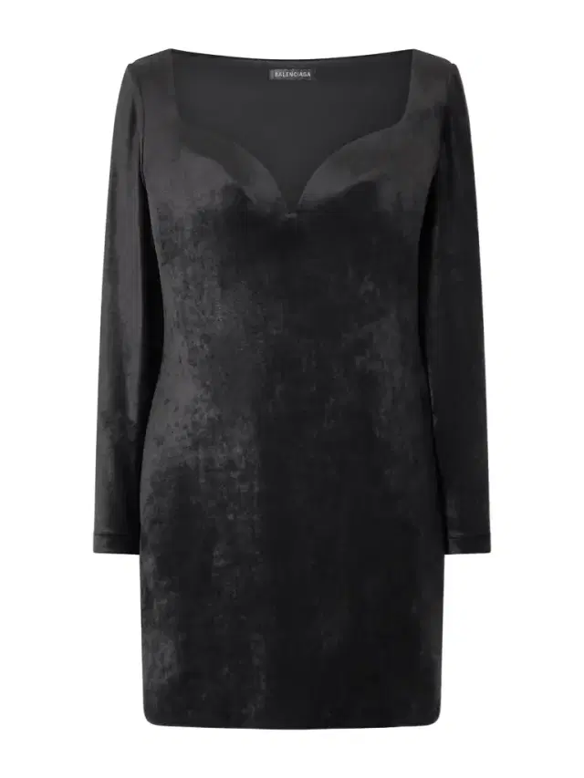 Stretch-velvet Mini Dress