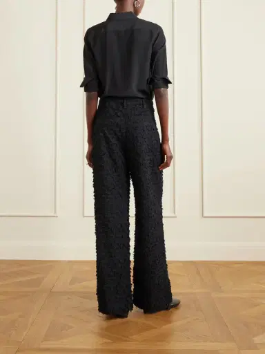 Ulla Johnson Beatrix Fringed Cotton-twill Wide-leg Pants | Thumbnail 4