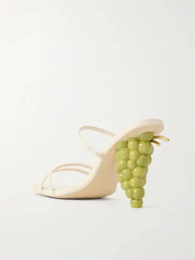 Cult Gaia Grape Leather Sandals | Thumbnail 3 Cult Gaia Grape Leather Sandals | Thumbnail 3