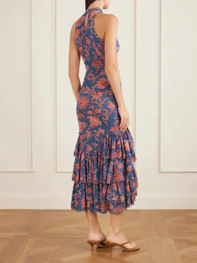 Etro Ruffled Paisley-print Tulle Midi Dress | Thumbnail 3 Etro Ruffled Paisley-print Tulle Midi Dress | Thumbnail 3