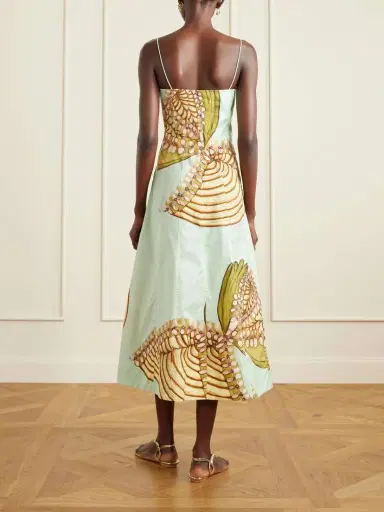 Ulla Johnson Vesela Paneled Printed Cotton-poplin Midi Dress | Thumbnail 3 Ulla Johnson Vesela Paneled Printed Cotton-poplin Midi Dress | Thumbnail 3