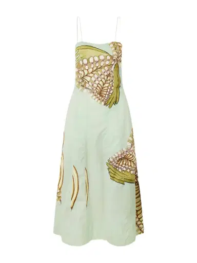 Ulla Johnson Vesela Paneled Printed Cotton-poplin Midi Dress | Thumbnail 1 Ulla Johnson Vesela Paneled Printed Cotton-poplin Midi Dress | Thumbnail 1