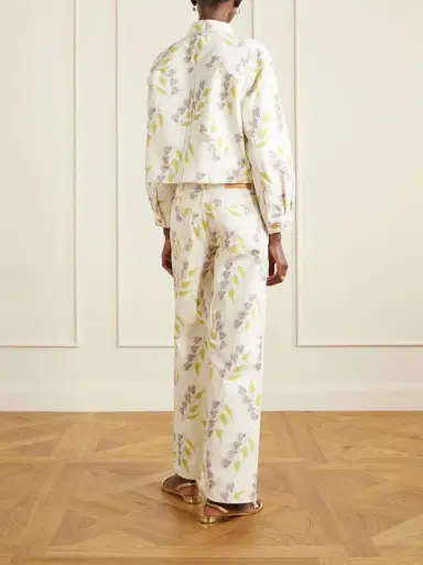 Ulla Johnson Bobbi Cropped Printed Denim Jacket | Thumbnail 4 Ulla Johnson Bobbi Cropped Printed Denim Jacket | Thumbnail 4