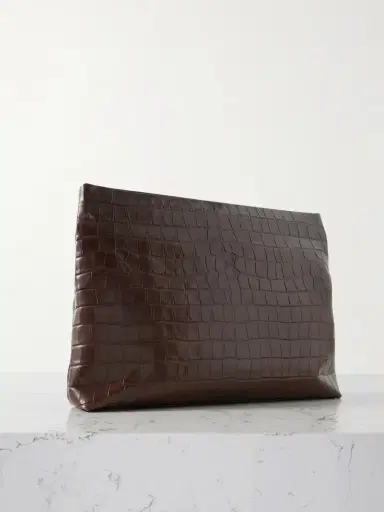 Nili Lotan Jerry Croc-effect Leather Clutch | Thumbnail 3 Nili Lotan Jerry Croc-effect Leather Clutch | Thumbnail 3