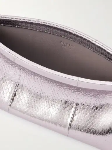 Alaïa Le Click E/w Small Metallic Snakeskin Shoulder Bag | Thumbnail 5