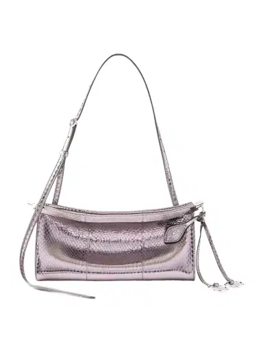 Alaïa Le Click E/w Small Metallic Snakeskin Shoulder Bag | Thumbnail 1