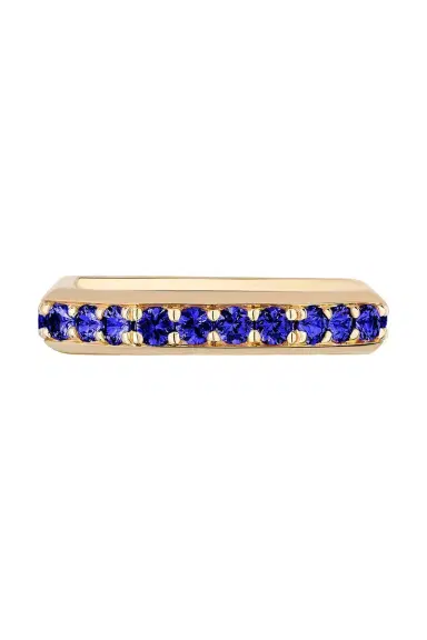 GOSHWARA Blue Sapphire G-Classic Square Band | Thumbnail 1