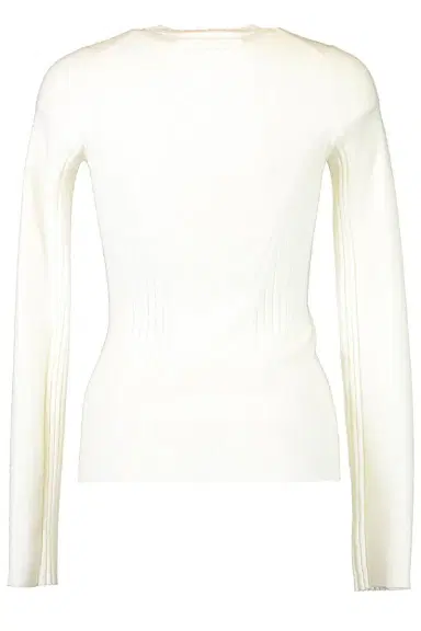 Victoria Beckham Panelled Rib Crew Neck Top | Thumbnail 5