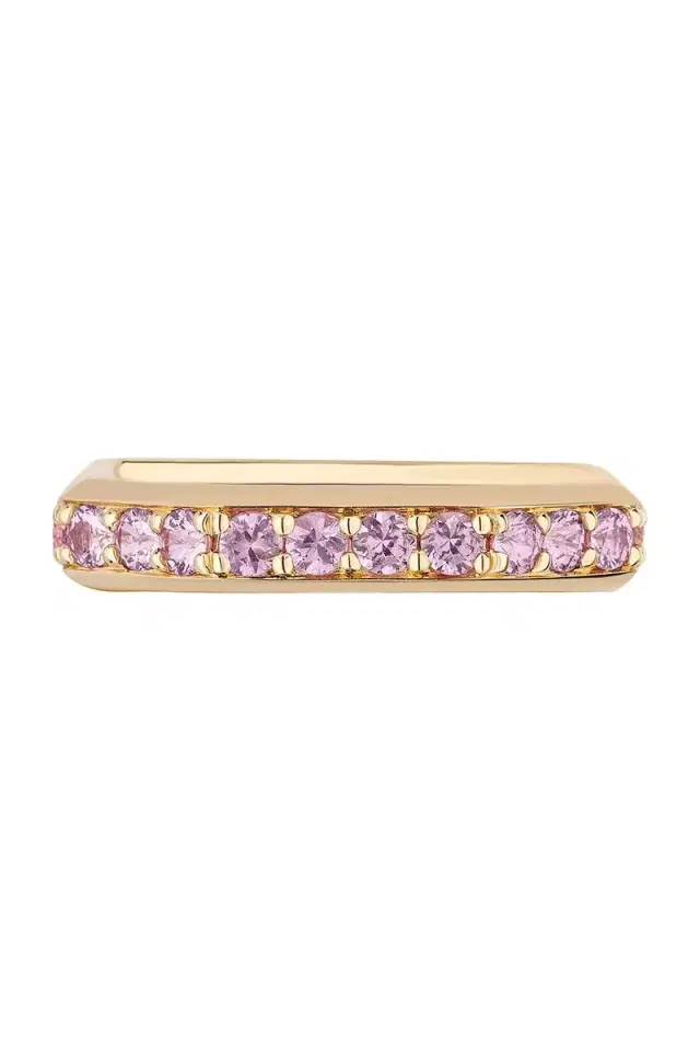 GOSHWARA Pink Sapphire G-Classic Square Band