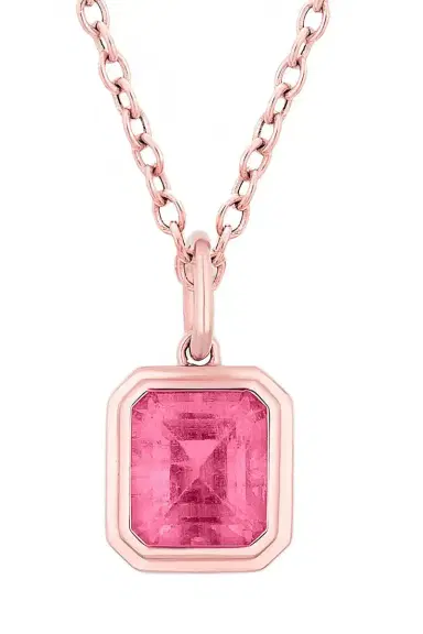 GOSHWARA Pink Tourmaline G-One Pendant Necklace | Thumbnail 5