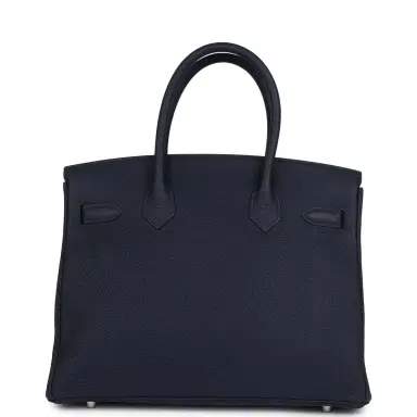 HERMÈS Hermes Birkin 30 Bleu Nuit Togo Palladium Hardware | Thumbnail 4 HERMÈS Hermes Birkin 30 Bleu Nuit Togo Palladium Hardware | Thumbnail 4