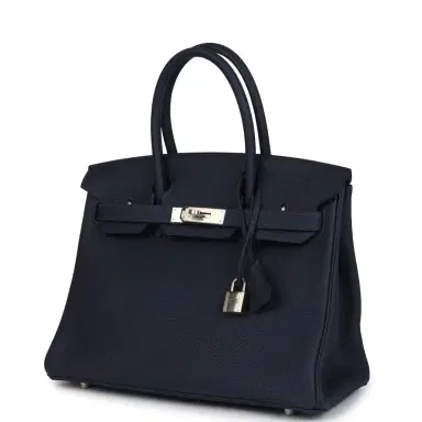 HERMÈS Hermes Birkin 30 Bleu Nuit Togo Palladium Hardware | Thumbnail 5 HERMÈS Hermes Birkin 30 Bleu Nuit Togo Palladium Hardware | Thumbnail 5