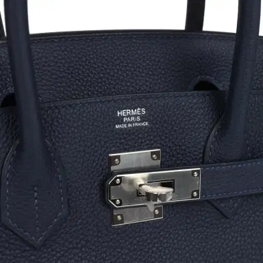 HERMÈS Hermes Birkin 30 Bleu Nuit Togo Palladium Hardware | Thumbnail 7 HERMÈS Hermes Birkin 30 Bleu Nuit Togo Palladium Hardware | Thumbnail 7