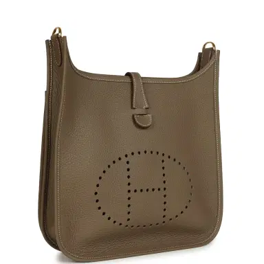 HERMÈS Hermes Evelyne III PM Etoupe Clemence Gold Hardware | Thumbnail 2