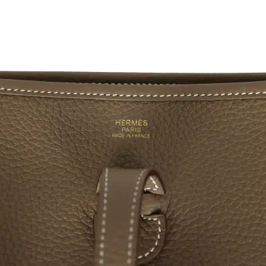 HERMÈS Hermes Evelyne III PM Etoupe Clemence Gold Hardware | Thumbnail 7