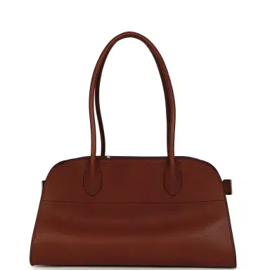 The Row The Row Margaux Shoulder 12 New Burgundy Saddle Silver Hardware | Thumbnail 1 The Row The Row Margaux Shoulder 12 New Burgundy Saddle Silver Hardware | Thumbnail 1