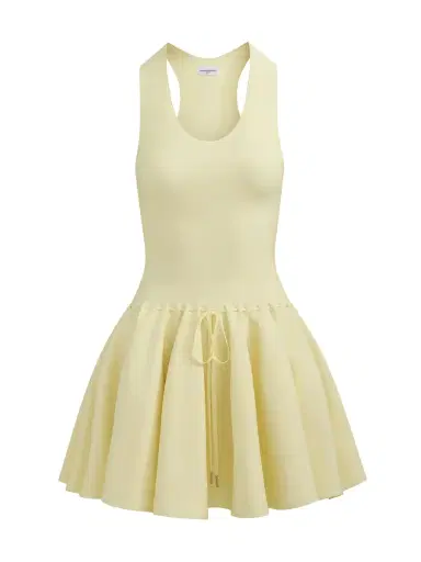 Brandon Maxwell Cleo Godet Mini Dress | Thumbnail 1