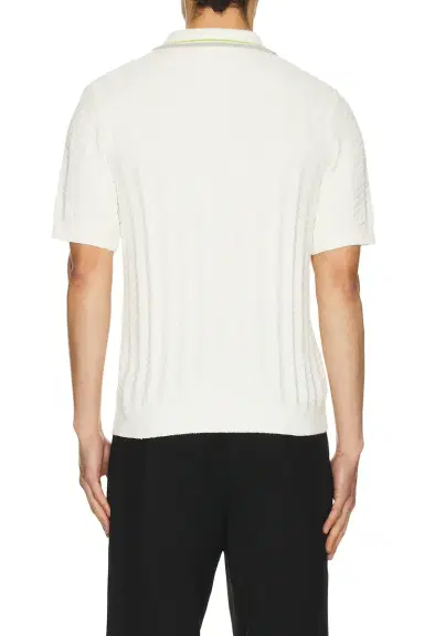 Casablanca Tennis Boucle Polo Shirt | Thumbnail 4 Casablanca Tennis Boucle Polo Shirt | Thumbnail 4
