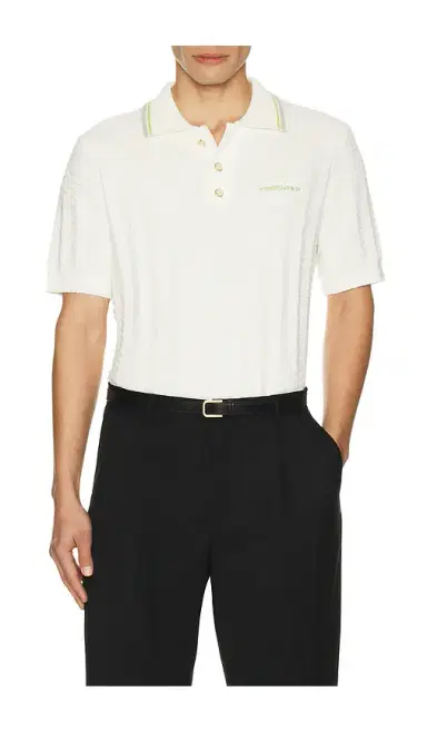 Casablanca Tennis Boucle Polo Shirt | Thumbnail 1 Casablanca Tennis Boucle Polo Shirt | Thumbnail 1