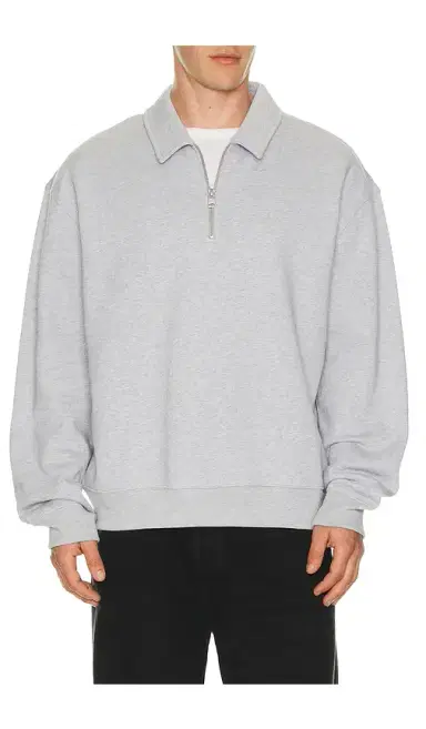 AllSaints Milo Sweatshirt Polo | Thumbnail 1 AllSaints Milo Sweatshirt Polo | Thumbnail 1