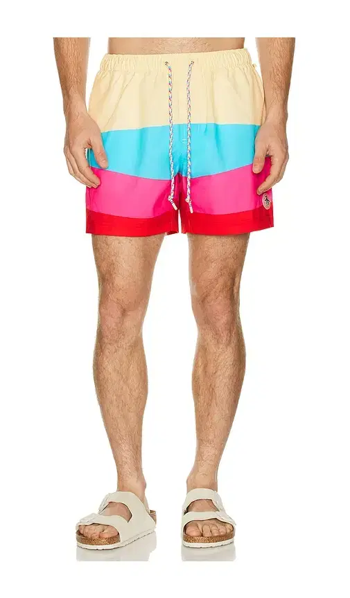 Original Penguin 5 Box Rec Degrade Swim Shorts