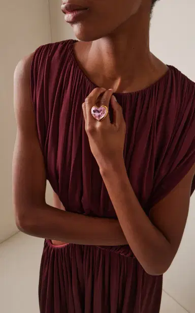 Oscar de la Renta Large Heart Ring | Thumbnail 2