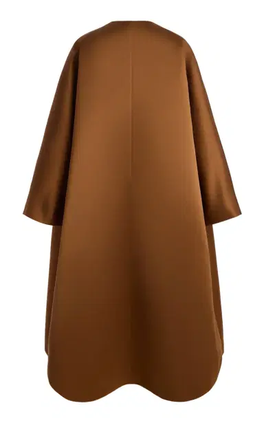 Oscar de la Renta Draped Satin Coat | Thumbnail 2
