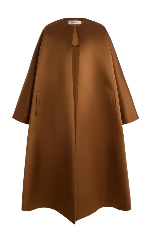 Draped Satin Coat