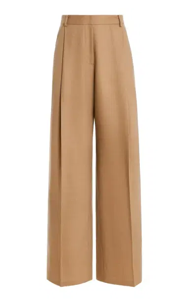 Oscar de la Renta Tailored Wool-Blend Wide-Leg Pants | Thumbnail 1 Oscar de la Renta Tailored Wool-Blend Wide-Leg Pants | Thumbnail 1