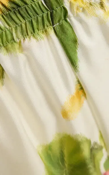 Oscar de la Renta Floral Silk-Twill Straight-Leg Pants | Thumbnail 6 Oscar de la Renta Floral Silk-Twill Straight-Leg Pants | Thumbnail 6