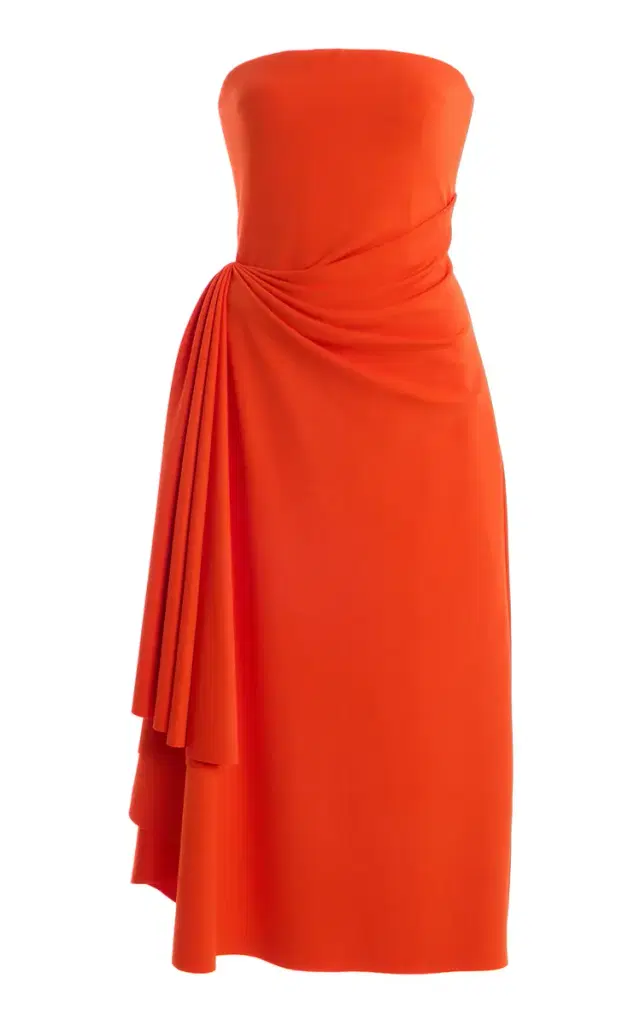 Draped Midi Cocktail Dress Draped Midi Cocktail Dress