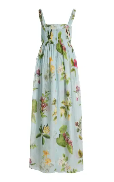 Oscar de la Renta Floral Cotton-Voile Maxi Dress | Thumbnail 5