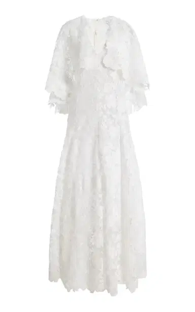 Oscar de la Renta Hibiscus Guipure Lace Maxi Dress | Thumbnail 6 Oscar de la Renta Hibiscus Guipure Lace Maxi Dress | Thumbnail 6