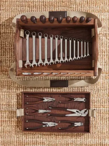 Lorenzi Milano Stainless Steel and Leather Tool Set - Men | Thumbnail 3 Lorenzi Milano Stainless Steel and Leather Tool Set - Men | Thumbnail 3