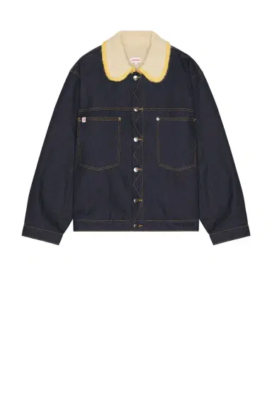 Charles Jeffrey Loverboy Denim Jacket With Knitted Collar | Thumbnail 4 Charles Jeffrey Loverboy Denim Jacket With Knitted Collar | Thumbnail 4