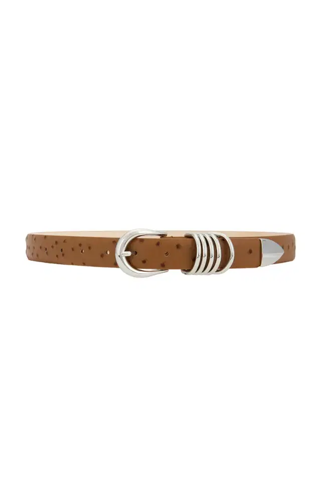 Hollyhock Ostrich Belt