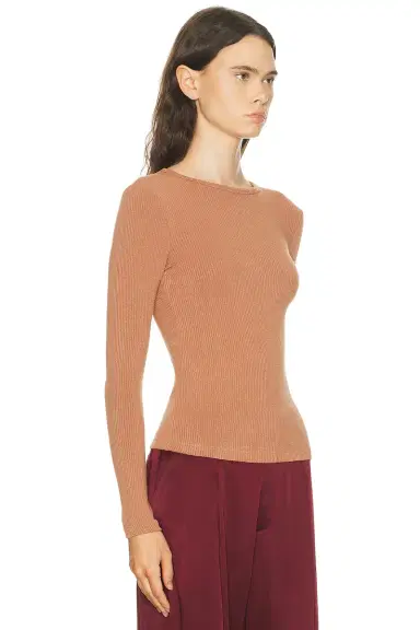 SABLYN Quincy Long Sleeve Fitted Crewneck Tee | Thumbnail 2