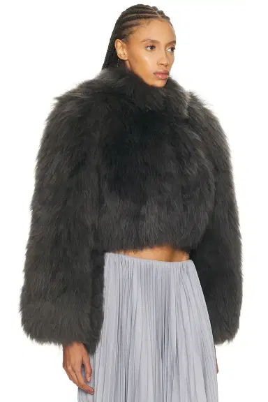 Alaïa ALAΪA Fur Cropped Jacket | Thumbnail 2 Alaïa ALAΪA Fur Cropped Jacket | Thumbnail 2